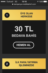 Mobilbahis bedava bonus